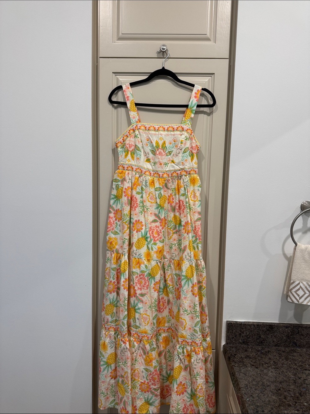 Rachel Zoe Women’s Floral Maxi Sundress in Yellow, Pink and Green